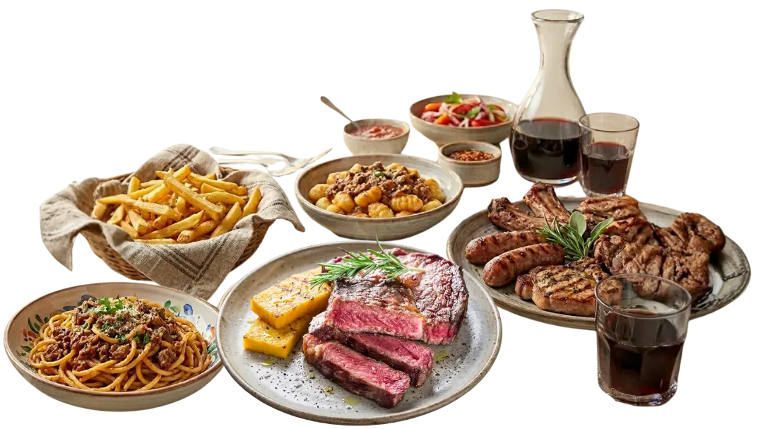 immagine esplicativa della tagliata e piatti della tradizione